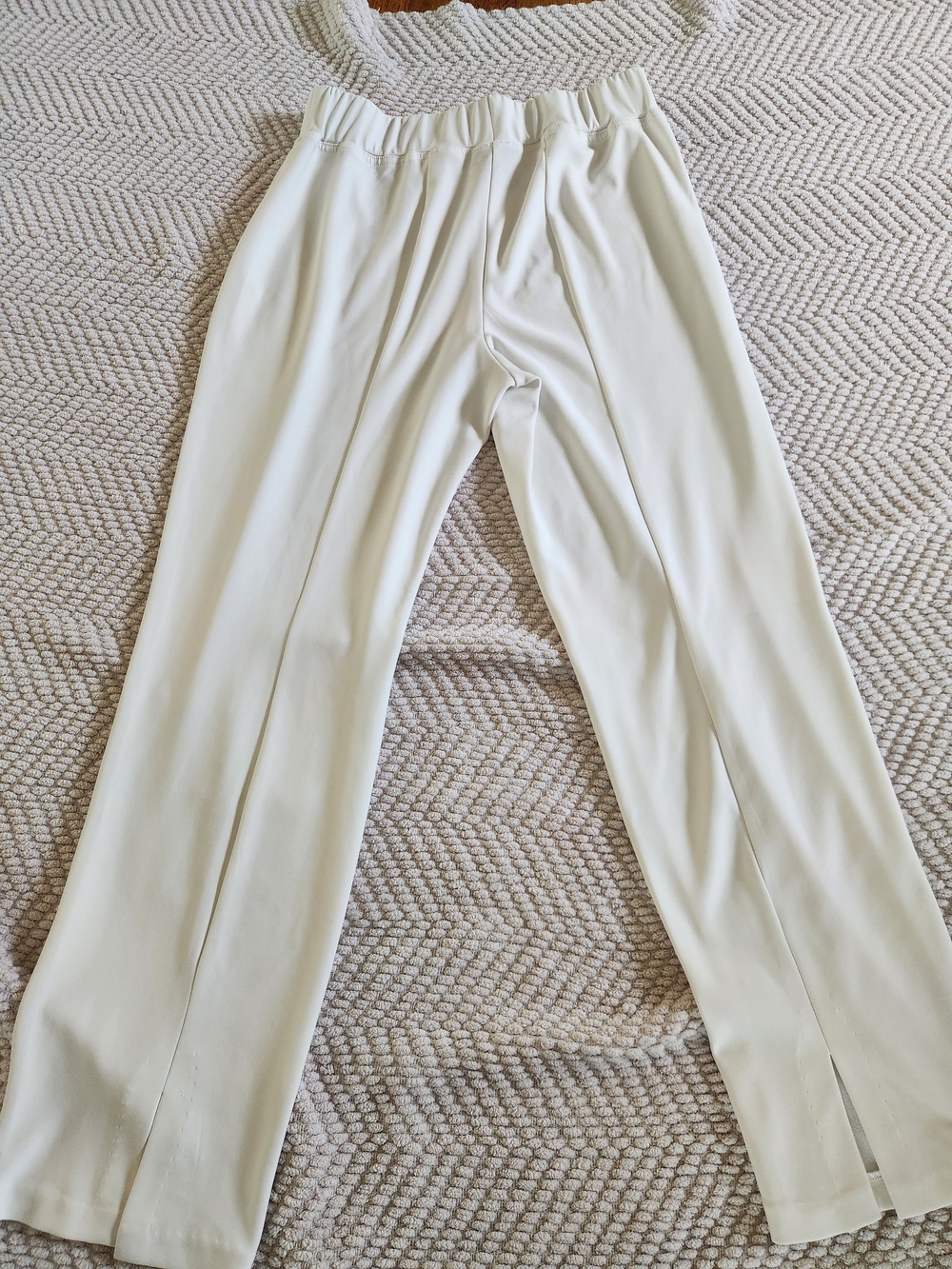 MSK White Knit Pull-On Pants - Picture 6 of 6